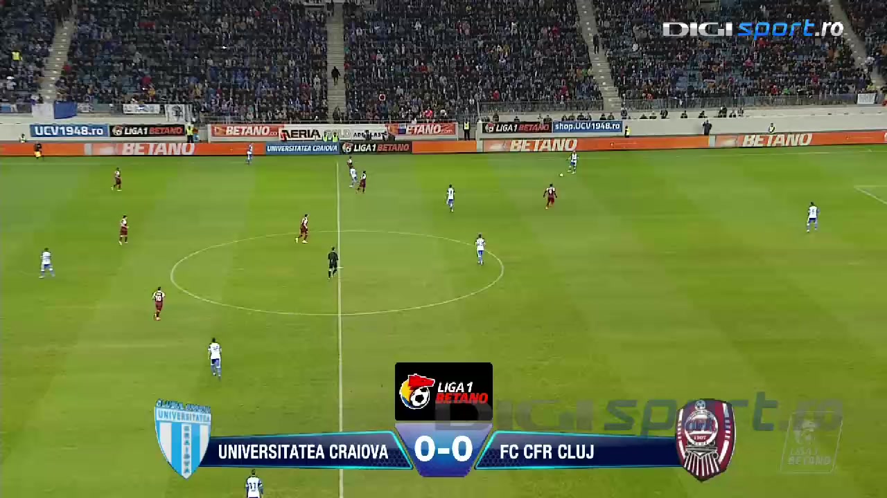 VIDEO U Craiova - Cluj 2-1. Meci nebun în Bănie. Goluri spectaculoase, o și faze controversate